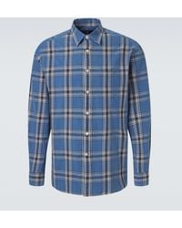 dunhill - Camisa De Algodon A Cuadros - Lyst