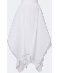 JW Anderson - Pleated Asymmetric Midi Skirt - Lyst