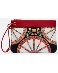 Dolce & Gabbana - Etui Small Aus Canvas Mit Leder - Lyst