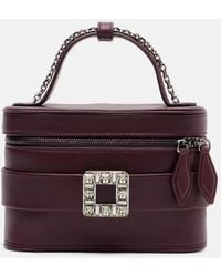 Roger Vivier - Vanity Embellished Leather Tote Bag - Lyst