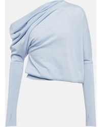 Tom Ford - Cashmere And Silk Asymmetrical Sweater - Lyst