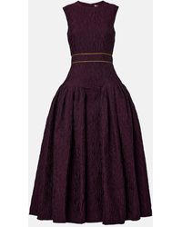 ROKSANDA - Aya Smocked Cloque Midi Dress - Lyst