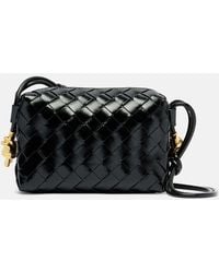 Bottega Veneta - Loop Mini Leather Crossbody Bag - Lyst