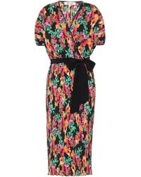 Diane von Furstenberg Bedrucktes Wickelkleid Autumn - Mehrfarbig