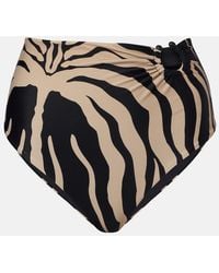 Johanna Ortiz - Printed Ring-Detail Bikini Bottoms - Lyst