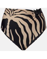 Johanna Ortiz - Printed Ring-Detail Bikini Bottoms - Lyst
