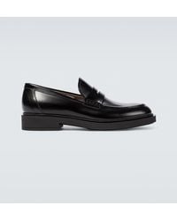 Gianvito Rossi - Harris Leather Loafers - Lyst