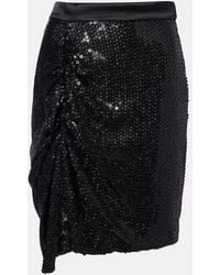Vivienne Westwood - Panther Gathered Sequined Miniskirt - Lyst