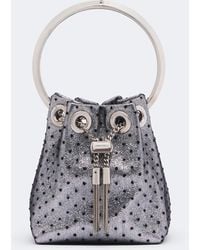 Jimmy Choo - Bon Bon Micro Polka-Dot Bucket Bag - Lyst