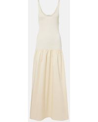 Frankie Shop - Ilya Cotton-Trimmed Maxi Dress - Lyst
