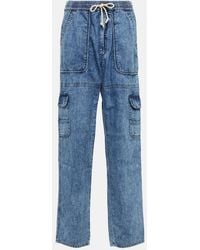 Isabel Marant - Viamao Straight Cotton Chambray Pants - Lyst
