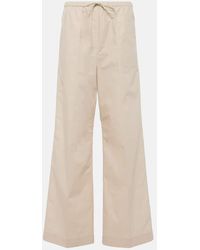 TOTEME - Pantalon Ample A Taille Haute En Coton - Lyst