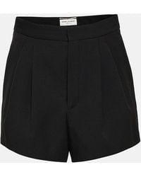 Saint Laurent - Shorts aus Schurwolle - Lyst