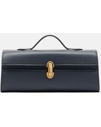 SAVETTE - Symmetry Slim Leather Top-Handle Bag - Lyst