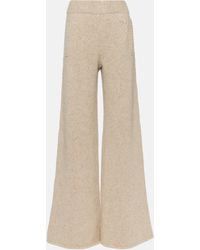 Dolce & Gabbana - Pantalon ample en laine melangee - Lyst