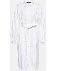 JOSEPH - Cotton Poplin Midi Dress - Lyst