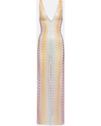 Missoni - Zig-zag Sleeveless Maxi Dress - Lyst