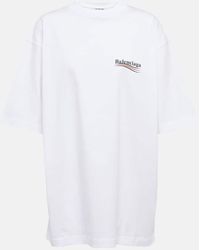 Balenciaga - Logo Cotton T-shirt - Lyst