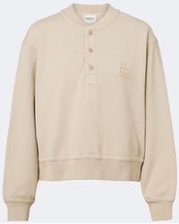 Isabel Marant - Simony Cotton-Blend Jersey Sweatshirt - Lyst