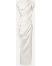 Vivienne Westwood - Robe Longue Long Fond En Satin - Lyst