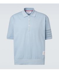 Thom Browne - 4-Bar Cotton Jersey Polo Shirt - Lyst