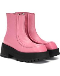Marni Stivaletti in pelle - Rosa