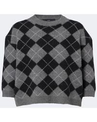 arch4 - Karlie Argyle Cashmere Sweater - Lyst