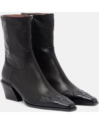 Paris Texas - Bettina Leather Cowboy Boots - Lyst