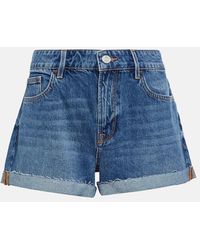 FRAME - Shorts di jeans Le Grand Garcon - Lyst