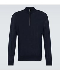 Zegna - Wool Half-zip Sweater - Lyst