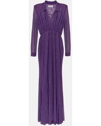 Self-Portrait - Verziertes Maxikleid Aus Mesh - Lyst