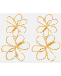 Oscar de la Renta - Orecchini Pendenti Threaded Flower - Lyst