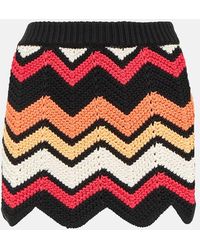 Alanui - Kaleidoscopic Cotton-Blend Miniskirt - Lyst
