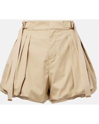 Chloé - Shorts Aus Baumwoll-Gabardine - Lyst