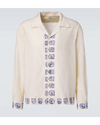 Bode - Ski Season Printed Cotton And Silk Shirt - Lyst