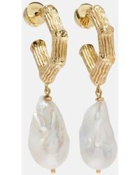 ALÉMAIS - Boucles D'Oreilles Team Spirit En Plaque Or - Lyst