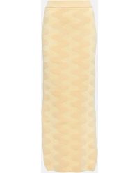 Nanushka - Bria Jacquard Cotton-blend Midi Skirt - Lyst