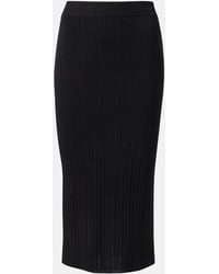 JOSEPH - Ribbed-Knit Midi Skirt - Lyst