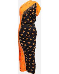 Vivienne Westwood - Andalouse Graphic-print One-shoulder Dress - Lyst