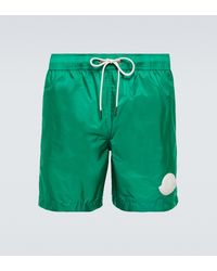 Moncler Drawstring Swim Shorts - Green