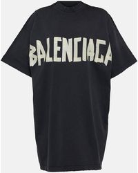 Balenciaga - T-Shirt Double Front aus Baumwoll-Jersey - Lyst