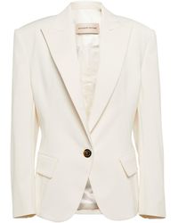 Womens Clothing Jackets Blazers sport coats and suit jackets Alexandre Vauthier Belted Stretch-satin Blazer 