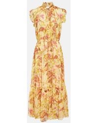 Zimmermann - Matchmaker Floral-print Midi Dress - Lyst