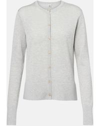TOTEME - Fine-Knit Embroidered Cardigan - Lyst