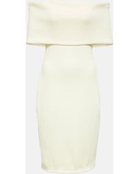 Bottega Veneta - Off-shoulder Midi Dress - Lyst