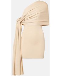 AYA MUSE - Chara One-Shoulder Silk-Blend Minidress - Lyst