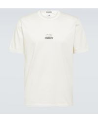 C.P. Company - T-shirt in jersey di cotone con logo - Lyst