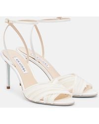 Aquazzura - Voile Satin And Chiffon Sandals - Lyst
