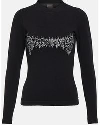 Balenciaga - Logo-Print T-Shirt - Lyst