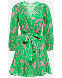 Velvet - Vestido Corto Kiki De Algodon Floral - Lyst